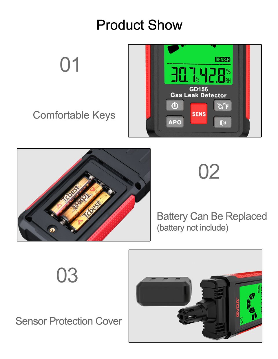 9. flammable gas leak detector