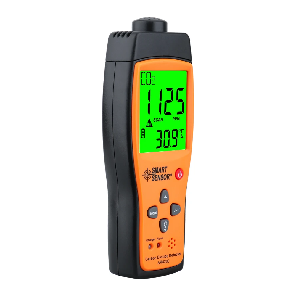 1 Indoor Air Quality Monitor CO2 Tester Sound Alarm