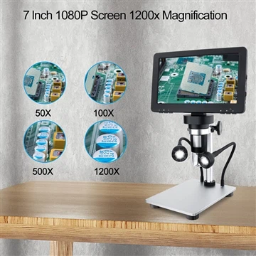 متعارف کروائیں ون ٹاپ سیلنگ 7۔{1}} انچ ڈیجیٹل مائکروسکوپ GVDA GD7010 USA Amaz...